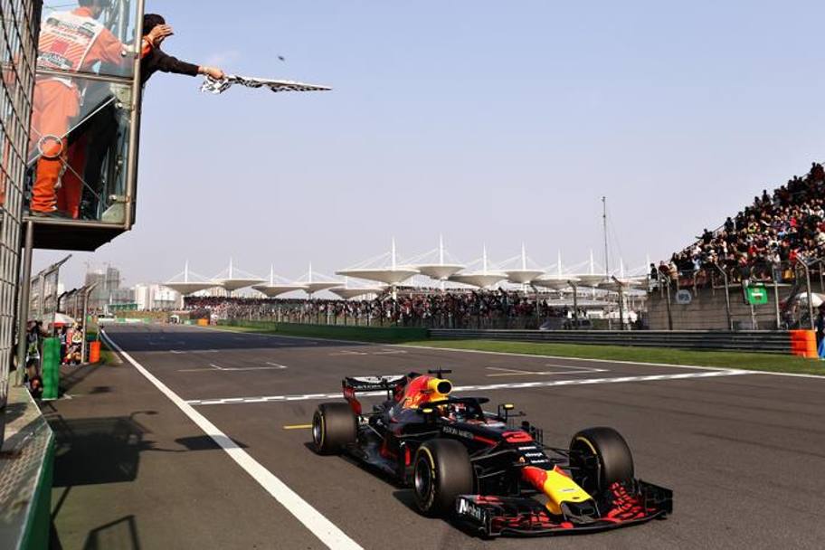 Strepitosa e meritatissima la vittoria di Ricciardo e della Red Bull. Getty